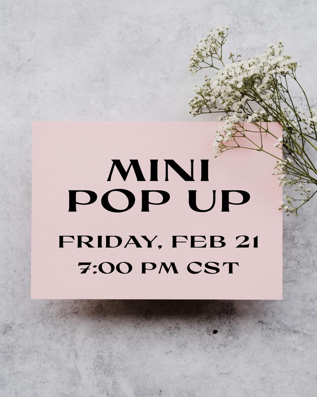 Mini Pop Up